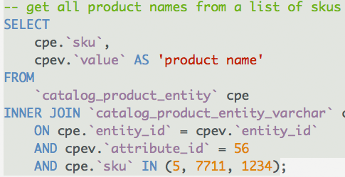 My 'Tango Light' Color Palette in Sequel Pro